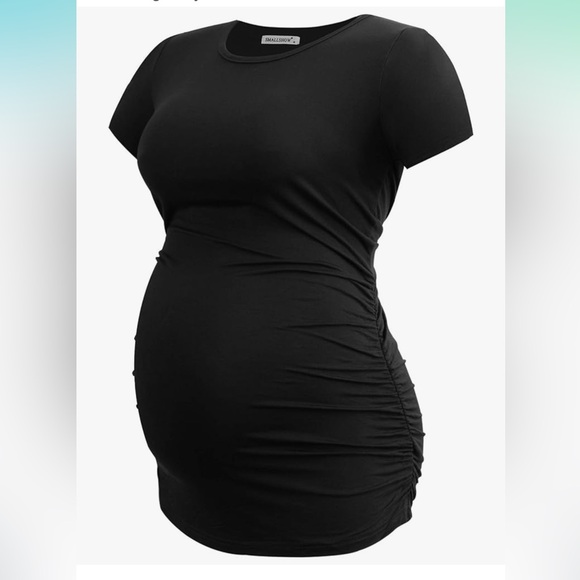 Smallshow Black Maternity Top - Picture 1 of 4